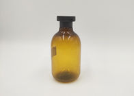 il cosmetico su ordinazione di Boston di colore ambrato 250ml imbottiglia la bottiglia della pompa del prodotto disinfettante della mano dell'alcool