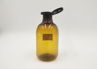 il cosmetico su ordinazione di Boston di colore ambrato 250ml imbottiglia la bottiglia della pompa del prodotto disinfettante della mano dell'alcool