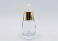1oz 30ml rimuovono le bottiglie del contagoccia, bottiglie di vetro della lozione dorate/cappuccio dell'argento