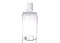 bottiglia di toner di plastica della lozione del chiaro ANIMALE DOMESTICO riutilizzabile di 250ml 8.7oz con il coperchio a vite del cappuccio