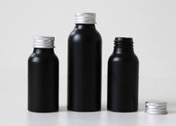 Bottiglie cosmetiche su ordinazione di alluminio nere 100ml per la lozione della cera dei capelli