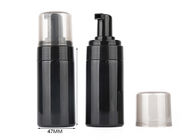 bottiglie cosmetiche di plastica della pompa nera brillante della schiuma 100ml