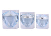 Barattoli di timbratura caldi Diamond Acrylic Cosmetic Packaging della crema di fronte 15g