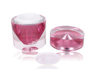 Barattoli di timbratura caldi Diamond Acrylic Cosmetic Packaging della crema di fronte 15g