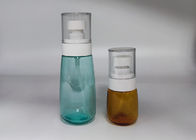 bottiglia di plastica rotonda vuota di 15ml 30ml 50ml con colore su ordinazione dello spruzzatore della pompa