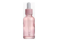 bottiglia di vetro traslucida del contagoccia di rosa di 15ml 30ml per olio essenziale su misura