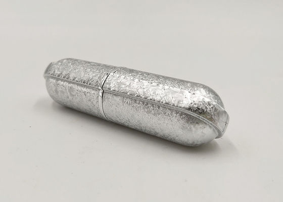 tubi vuoti brillanti del rossetto di colore dell'argento 3.5g, logo d'imballaggio della metropolitana del rossetto stampati