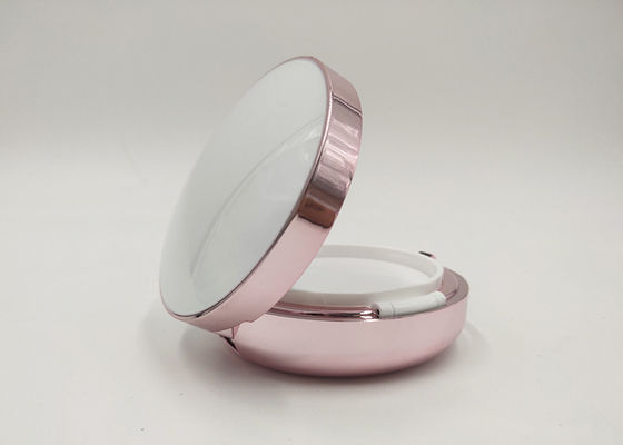 Oro rotondo di Rosa della scatola del cuscino d'aria della crema di BB con lo specchio per imballaggio cosmetico