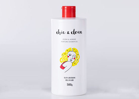 il cosmetico di plastica del prodotto disinfettante del lavaggio della mano 500ml imbottiglia il chiaro bianco con la pompa