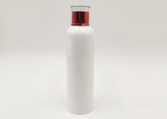 bottiglia cosmetica dell'animale domestico bianco 200ml, progettazione d'imballaggio cosmetica del coperchio a vite della bottiglia