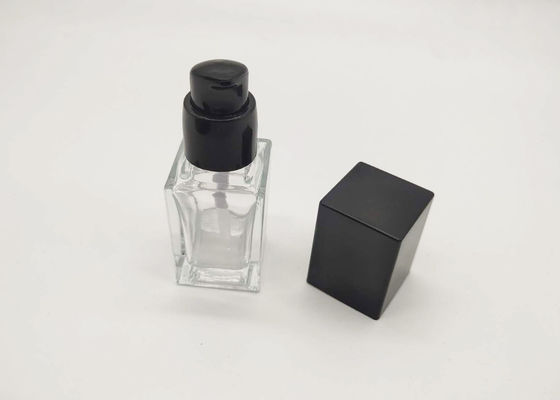 Bottiglie cosmetiche di vetro trasparenti dell'etichetta 30ml 50ml di iso