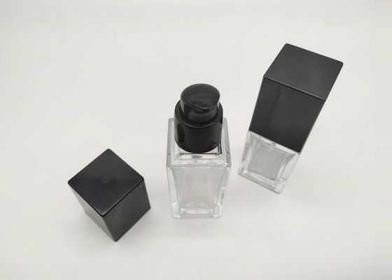 Bottiglie cosmetiche di vetro trasparenti dell'etichetta 30ml 50ml di iso