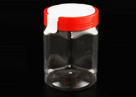 Barattolo di plastica esagonale di Honey Storage 500ml con il coperchio del metallo