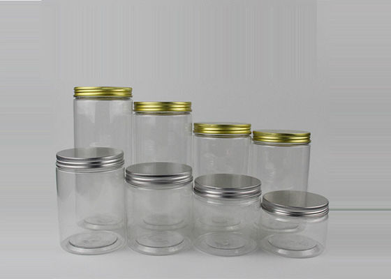barattolo di plastica del tè 250ml di 64mm con il coperchio a vite di alluminio