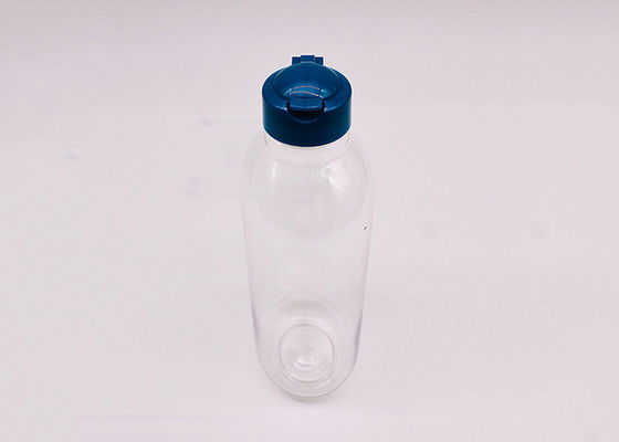 Bottiglia d'imballaggio dell'ANIMALE DOMESTICO di plastica piano di forma 400ml con Flip Top Cap