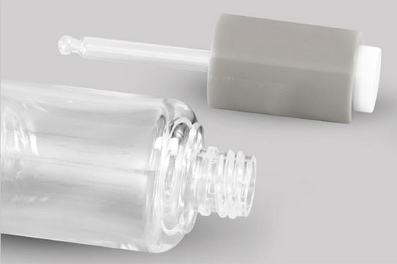Bottiglie cosmetiche su ordinazione trasparenti 50ml con Flip Top Cap