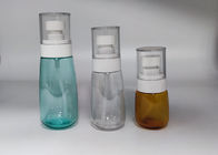 bottiglia di plastica rotonda vuota di 15ml 30ml 50ml con colore su ordinazione dello spruzzatore della pompa